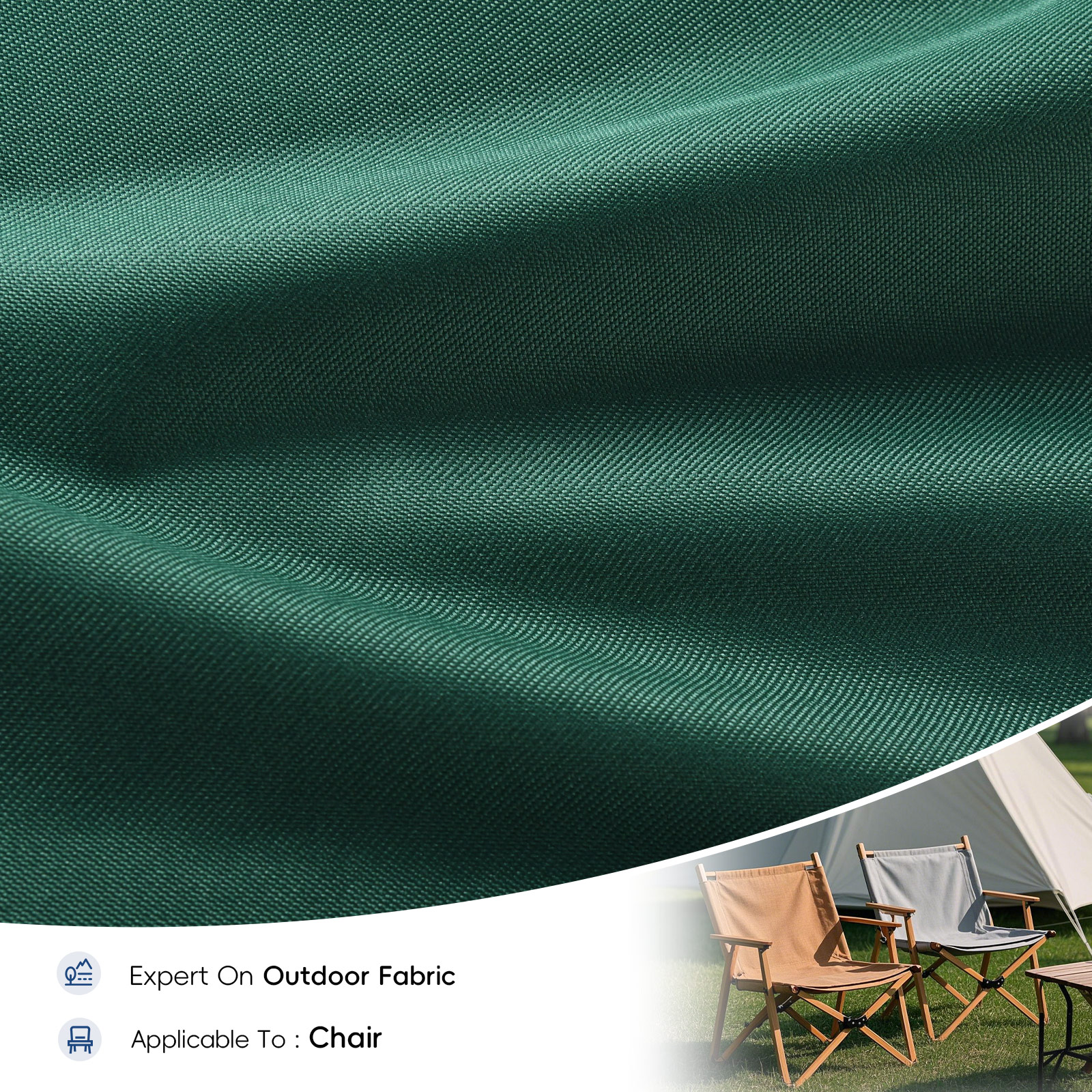 400D PVC Polyester Oxford Chair Fabric Teal Green